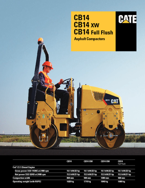 Walce wibracyjne tandemowe Caterpillar CB14