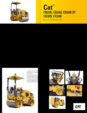 Walce wibracyjne tandemowe Caterpillar CB24B