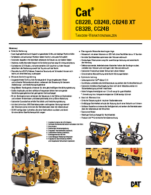Walce wibracyjne tandemowe Caterpillar CB24B
