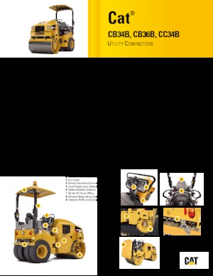 Walce wibracyjne tandemowe Caterpillar CB34B