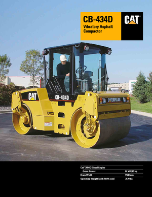 Walce wibracyjne tandemowe Caterpillar CB434D