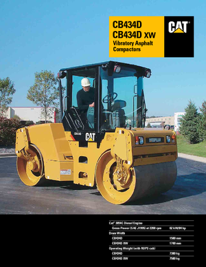 Walce wibracyjne tandemowe Caterpillar CB434D