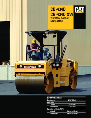 Walce wibracyjne tandemowe Caterpillar CB-434D XW
