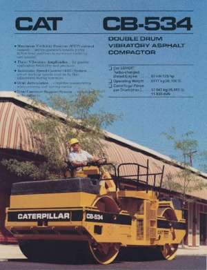 Walce wibracyjne tandemowe Caterpillar CB-534