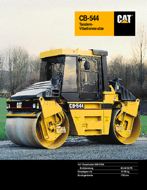 Walce wibracyjne tandemowe Caterpillar CB 544