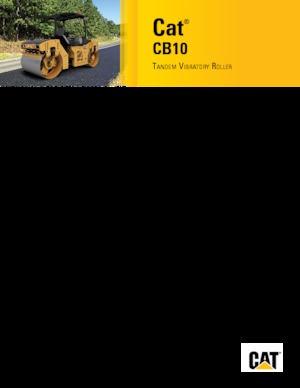 Walce wibracyjne tandemowe Caterpillar CB10