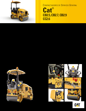 Walce wibracyjne tandemowe Caterpillar CB2.5
