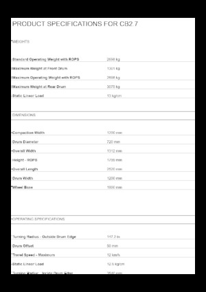 Walce wibracyjne tandemowe Caterpillar CB2.9