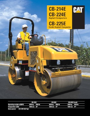Walce wibracyjne tandemowe Caterpillar CB224E