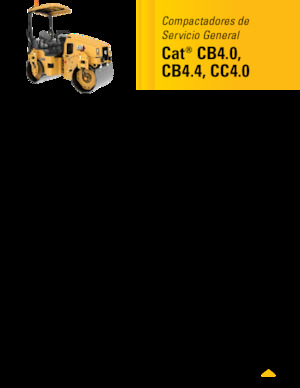 Walce wibracyjne tandemowe Caterpillar CC4.0