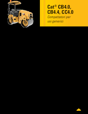Walce wibracyjne tandemowe Caterpillar CC4.0