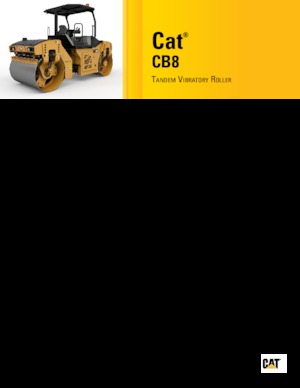 Walce wibracyjne tandemowe Caterpillar CB8