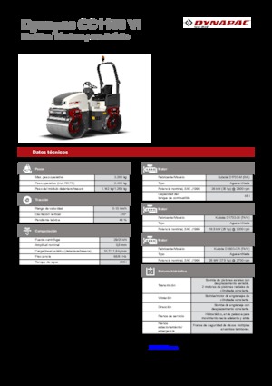 Walce wibracyjne tandemowe Dynapac CC 1100 VI