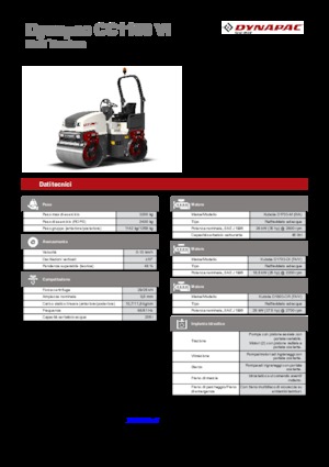 Walce wibracyjne tandemowe Dynapac CC 1100 VI
