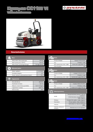 Walce wibracyjne tandemowe Dynapac CC 1100 VI