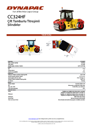 Walce wibracyjne tandemowe Dynapac CC 324 HF
