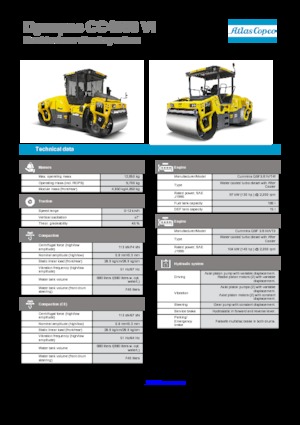 Walce wibracyjne tandemowe Dynapac CC 4000 VI