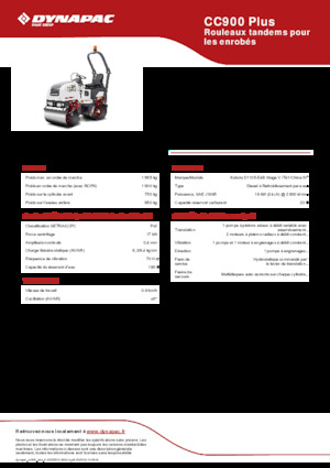Walce wibracyjne tandemowe Dynapac CC900 Plus