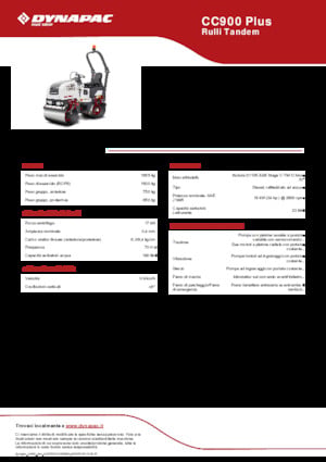 Walce wibracyjne tandemowe Dynapac CC900 Plus