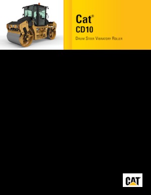 Walce wibracyjne tandemowe Caterpillar CD10