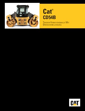 Walce wibracyjne tandemowe Caterpillar CD54B