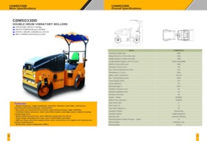 Walce wibracyjne tandemowe Lonking CDM5033DD