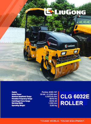 Walce wibracyjne tandemowe Liugong CLG6032E