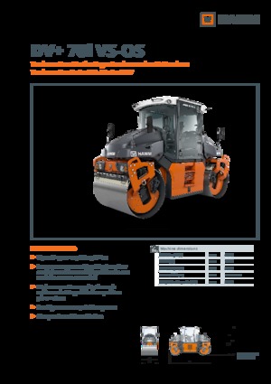 Walce wibracyjne tandemowe Hamm DV+ 70i VS-OS
