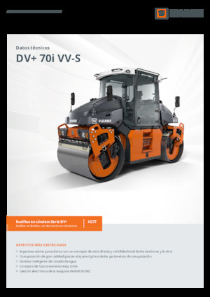 Walce wibracyjne tandemowe Hamm DV+ 70i VV-S