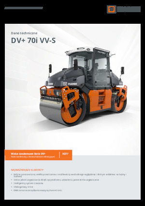 Walce wibracyjne tandemowe Hamm DV+ 70i VV-S