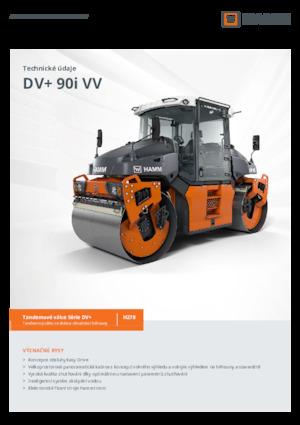 Walce wibracyjne tandemowe Hamm DV+ 90i VV