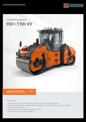 Walce wibracyjne tandemowe Hamm HD+ 110i VV
