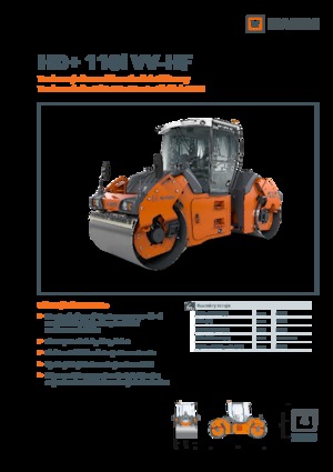 Walce wibracyjne tandemowe Hamm HD+ 110i VV-HF