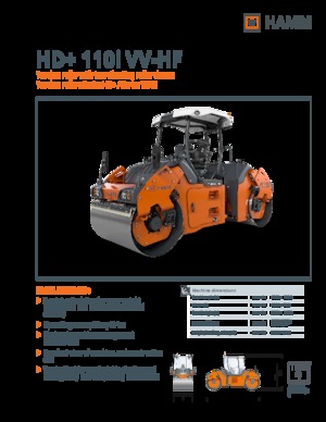 Walce wibracyjne tandemowe Hamm HD+ 110i VV-HF