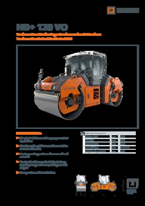 Walce wibracyjne tandemowe Hamm HD+ 120 VO