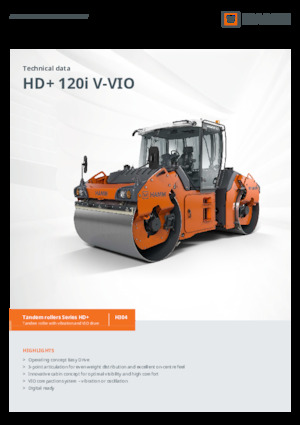 Walce wibracyjne tandemowe Hamm HD+ 120i V-VIO