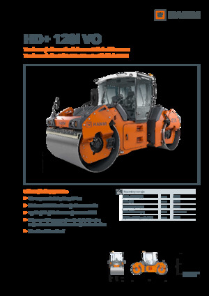 Walce wibracyjne tandemowe Hamm HD+ 120i VO