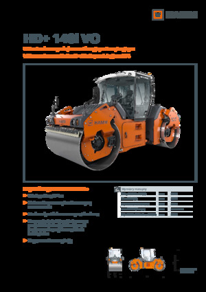 Walce wibracyjne tandemowe Hamm HD+ 140i VO