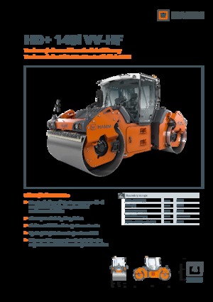 Walce wibracyjne tandemowe Hamm HD+ 140i VV-HF