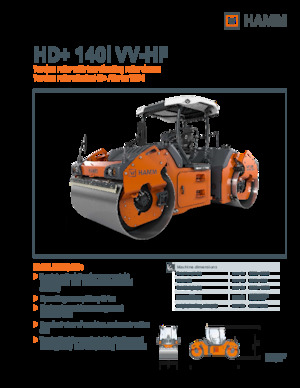 Walce wibracyjne tandemowe Hamm HD+ 140i VV-HF