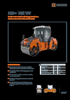 Walce wibracyjne tandemowe Hamm HD+ 70i VV