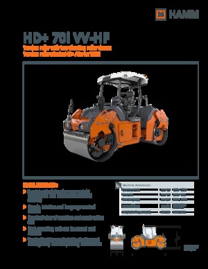 Walce wibracyjne tandemowe Hamm HD+ 70i VV-HF