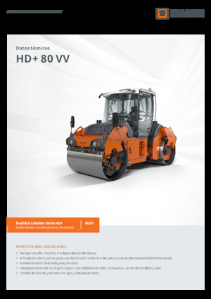 Walce wibracyjne tandemowe Hamm HD+ 80 VV