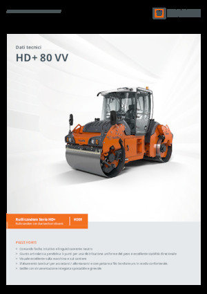 Walce wibracyjne tandemowe Hamm HD+ 80 VV