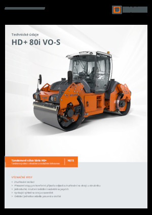 Walce wibracyjne tandemowe Hamm HD+ 80i VO-S