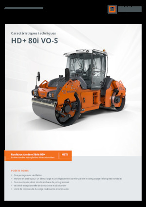 Walce wibracyjne tandemowe Hamm HD+ 80i VO-S