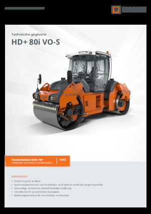 Walce wibracyjne tandemowe Hamm HD+ 80i VO-S