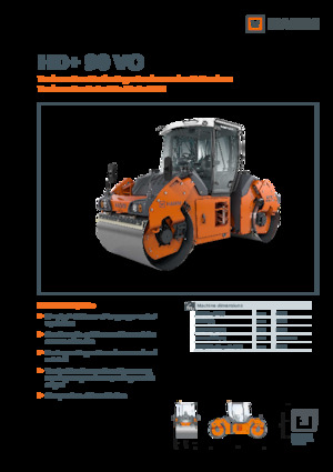 Walce wibracyjne tandemowe Hamm HD+ 90 VO