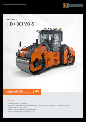 Walce wibracyjne tandemowe Hamm HD+ 90i VO-S