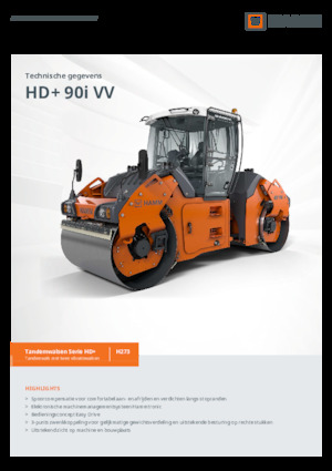 Walce wibracyjne tandemowe Hamm HD+ 90i VV